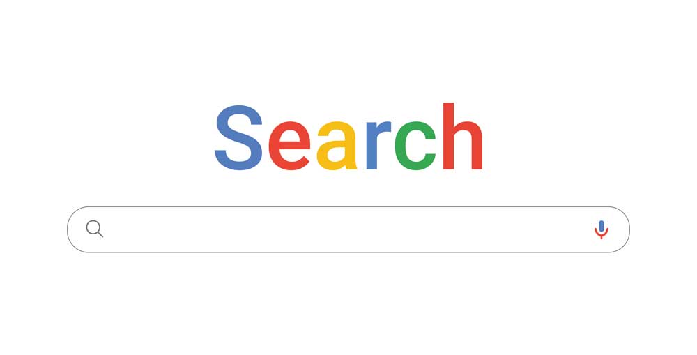 an image of google search page