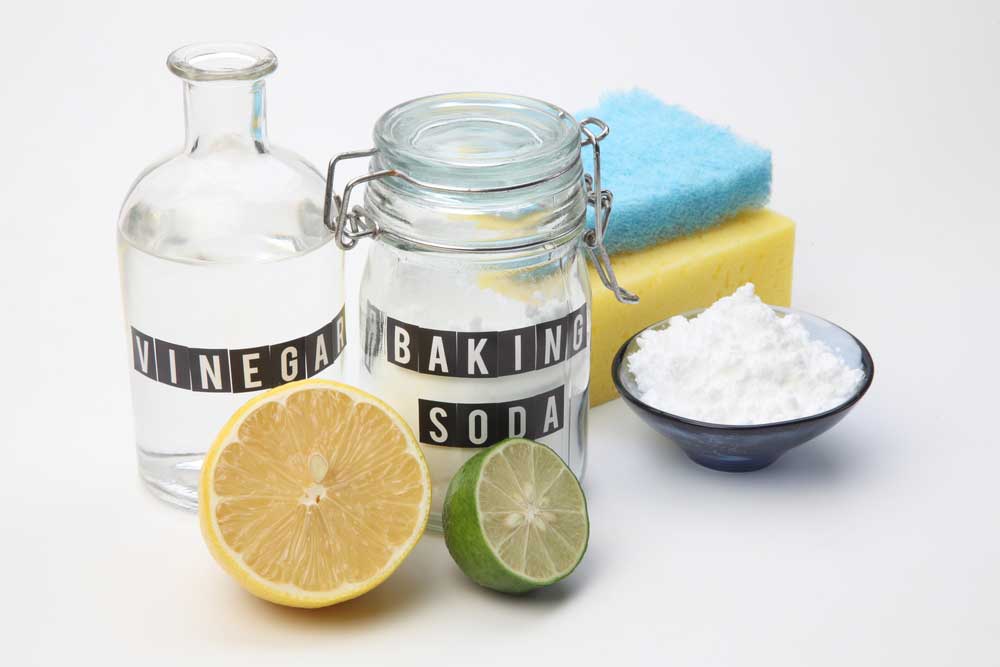 a group of natural cleaning solutions
